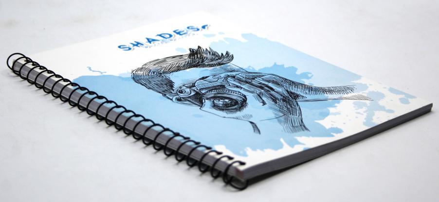 Shades Copy Size N.Book Side Spiral(6.75 x 8.25