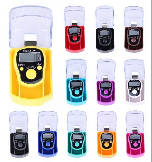 Finger Counter Digital LED Light Single Packing plastic Box