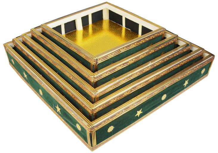 Fancy Basket large Size Rectangular Square Velvet (Set of 5pcs) Pakistan