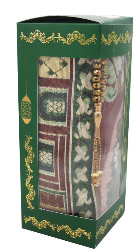 Gift pack for Muslim Prayer Rug and Tasbih