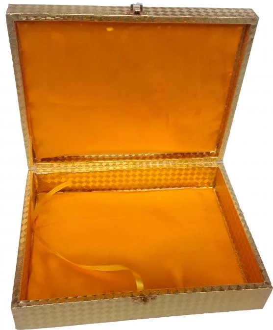 FANCY QURAN BOX GOLD SHINE FOR 19x25cm GBR55