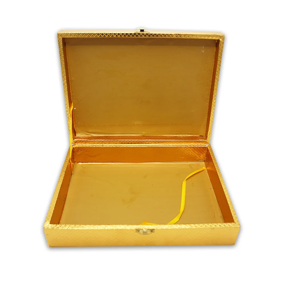 FANCY QURAN BOX GOLD SHINE FOR 19x25cm GBR55