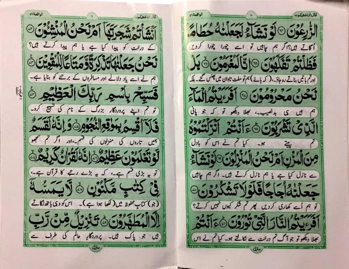 Sura Waqia Translated