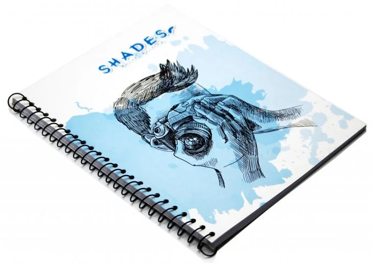 Shades Copy Size N.Book Side Spiral(6.75 x 8.25