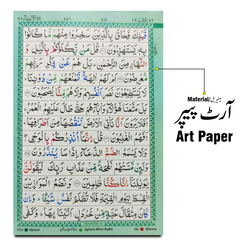 Holy Quran Tajweedi 13 Line Hafzi(UK)