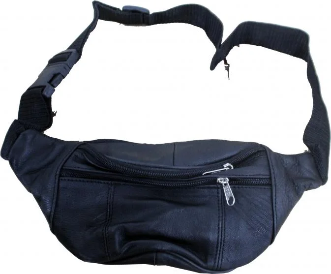 Hajj pouch Black Leather(3 pocket)Norm Quality