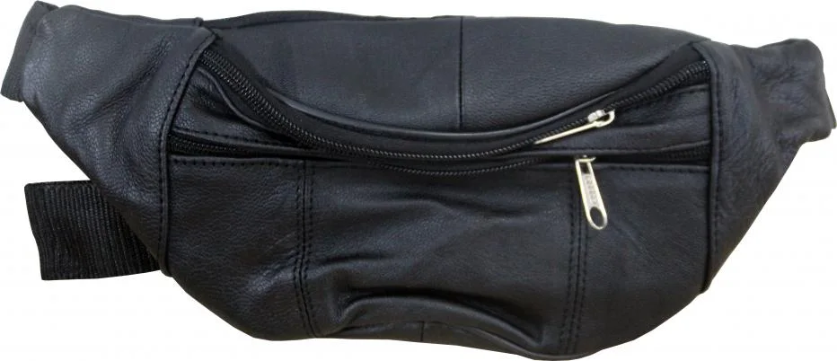 Hajj pouch Black Leather(3 pocket)Norm Quality