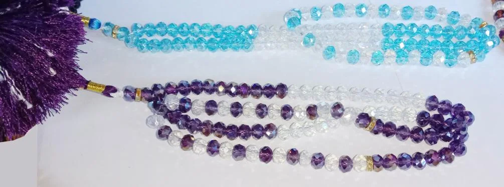 100 (Medium Beads) Tasbih (Crystal)x12