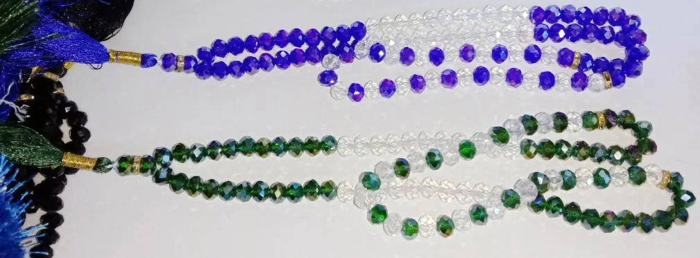 100 (Medium Beads) Tasbih (Crystal)x12