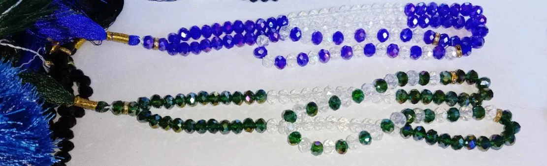 100 (Medium Beads) Tasbih (Crystal)x12