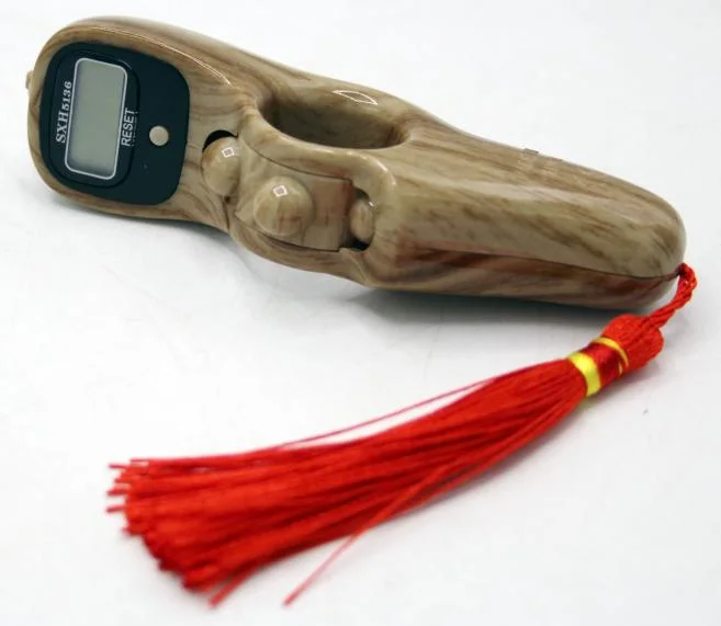 Digital Beeds Counter tasbih Wooden Texture