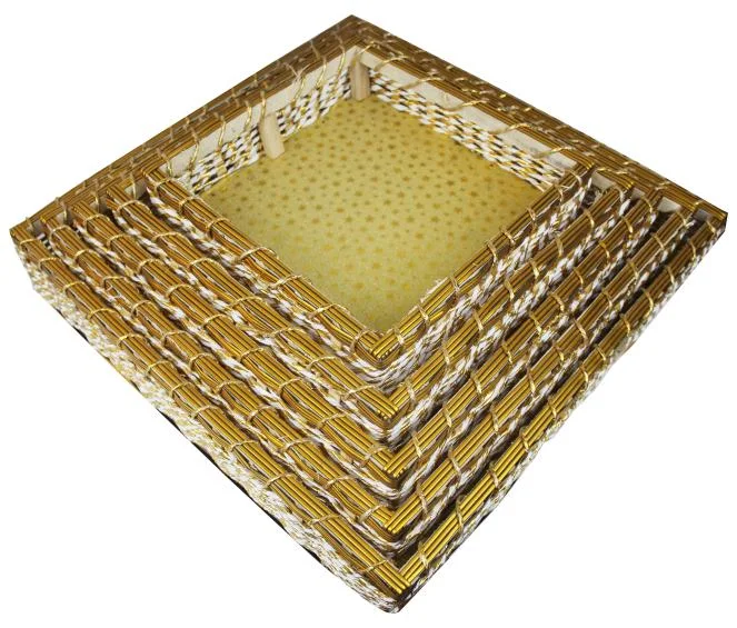 Fancy Basket large Size Rectangular Square Velvet (Set of 5pcs) Pakistan