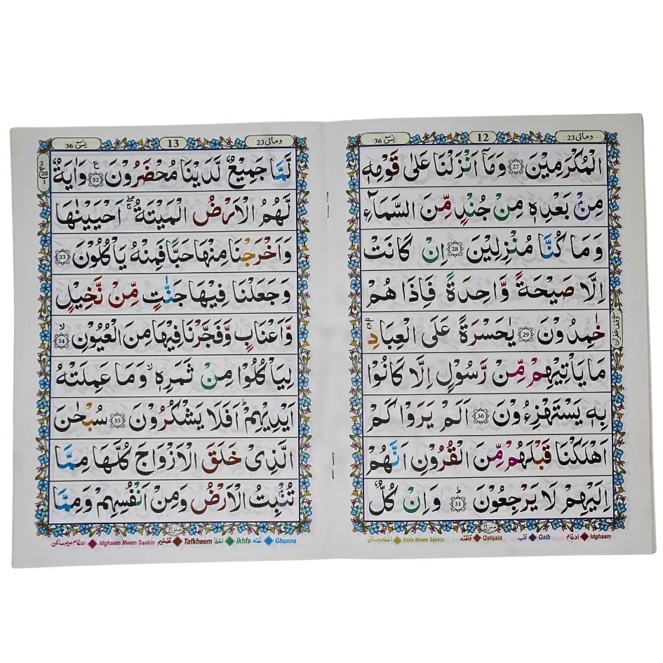 Surah Yaseen with English 9 Line Tajweed