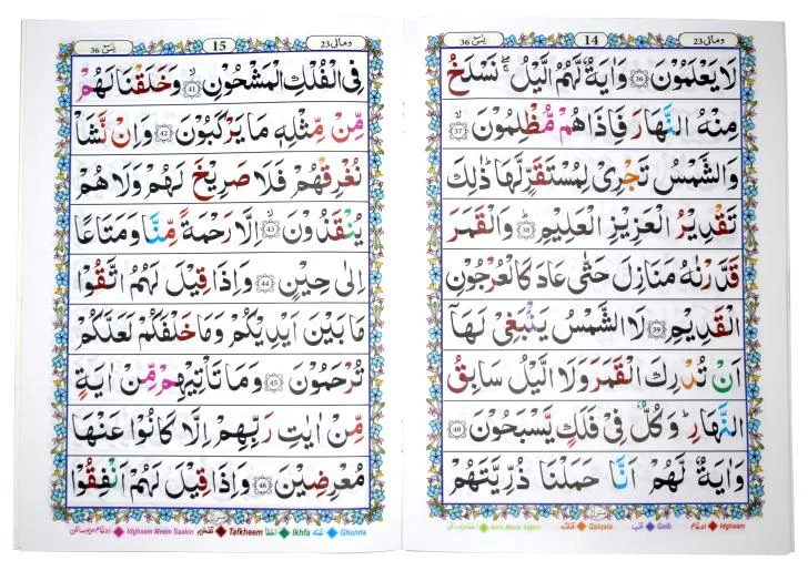 Surah Yaseen with English 9 Line Tajweed