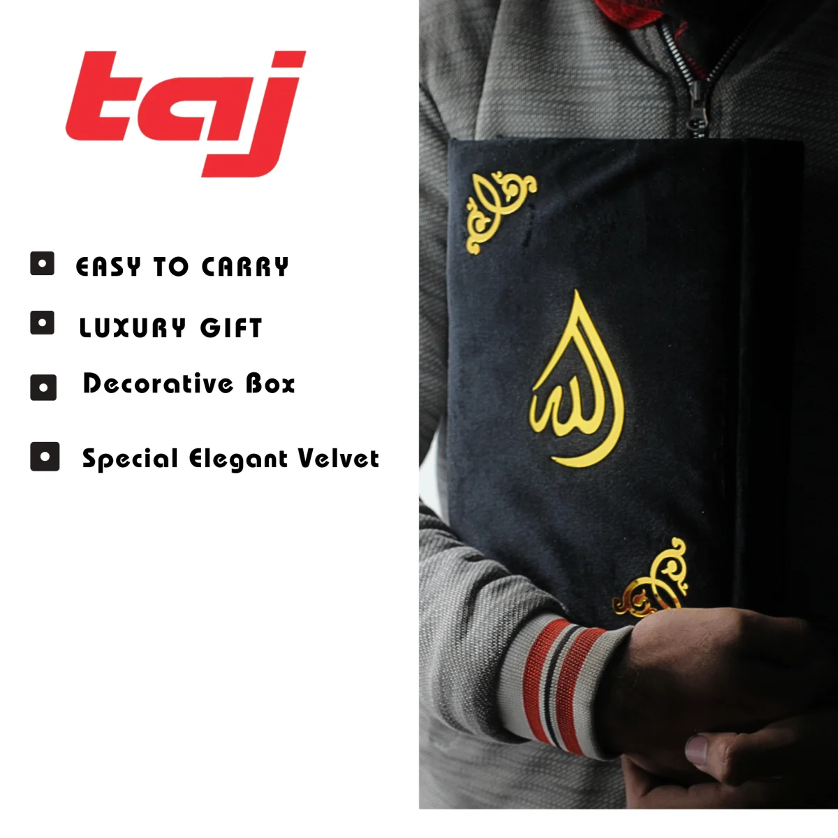 Holy Quran 13 Line With Black Velvet Box