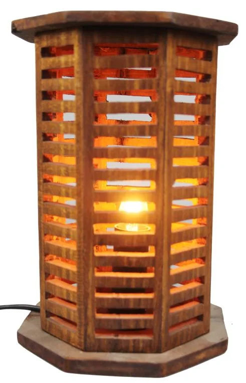 Wooden lamp Gol Pahlu Style