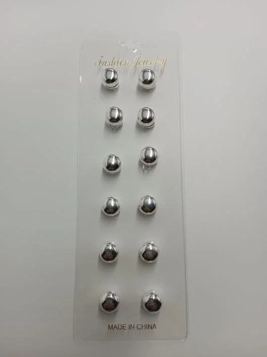 12 PAIRS Magnetic Hijab Pins (Plain design stone)