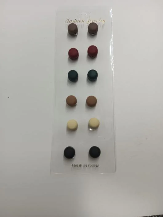 12 PAIRS Magnetic Hijab Pins (Plain design stone)