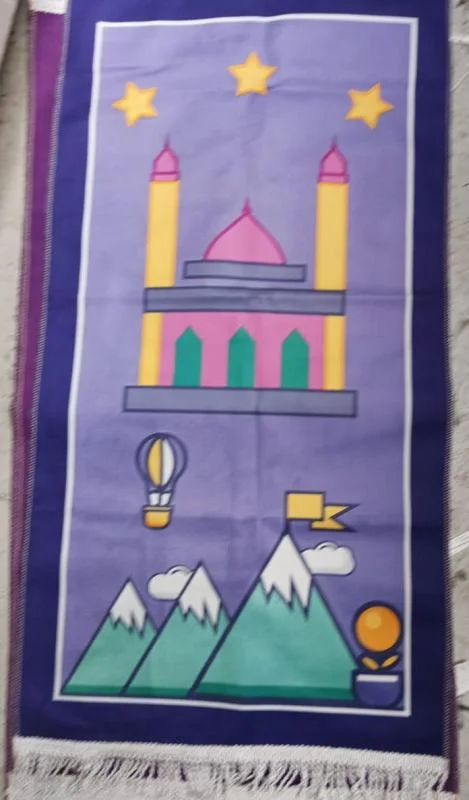 Kids Prayer Mat China Printed Design 50x90