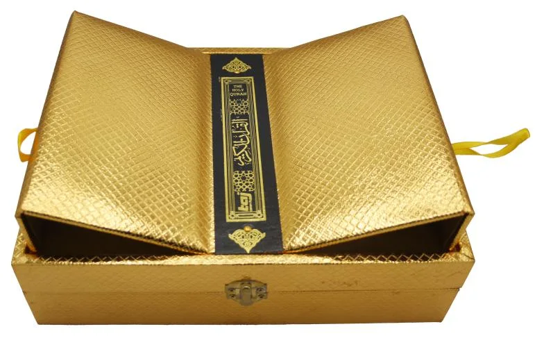 Noble Quran By Taqi Usmani Golden Binding with Box
