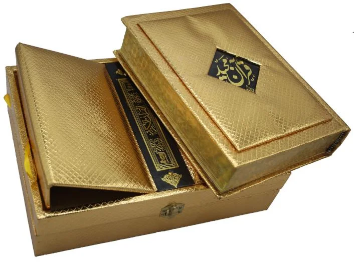 Noble Quran By Taqi Usmani Golden Binding with Box