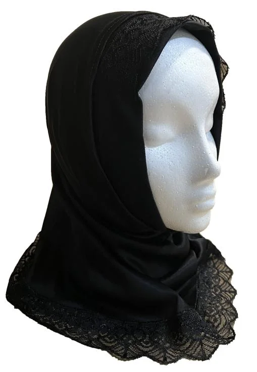 12 pcs White Plain Hijab Small