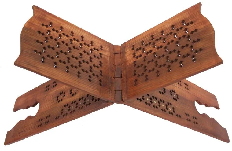 Wooden Brass Rehal 8x30 Inches