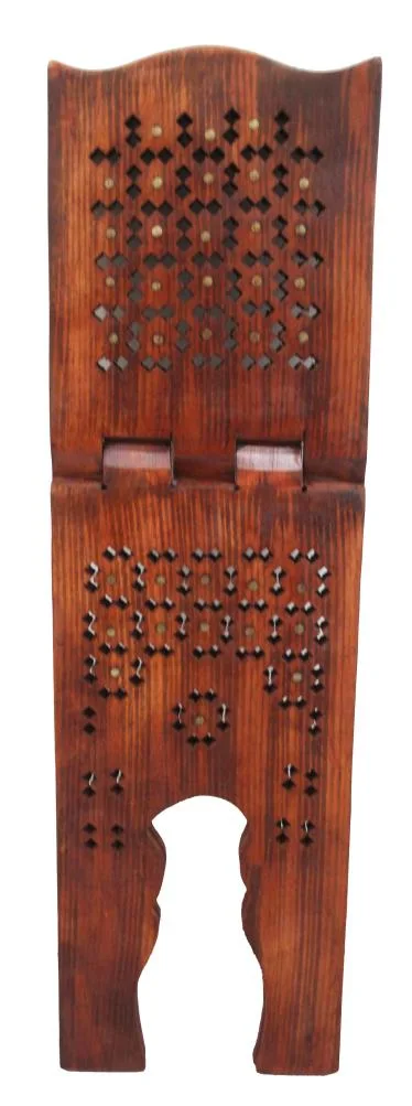 Wooden Brass Rehal 8x22 Inches