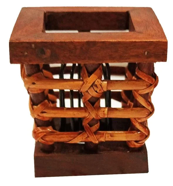 Wooden Night Light Basket 