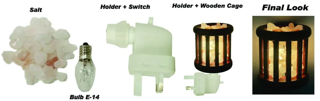 Wooden Night Light Basket 
