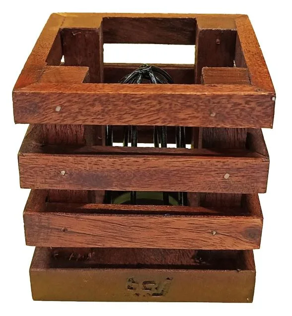 Wooden Night Light Basket 