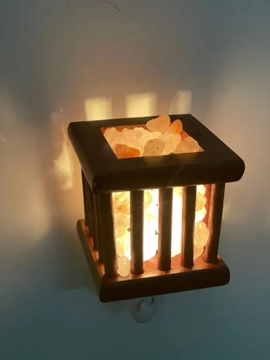 Wooden Night Light Basket 