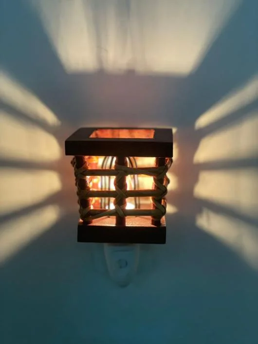 Wooden Night Light Basket 