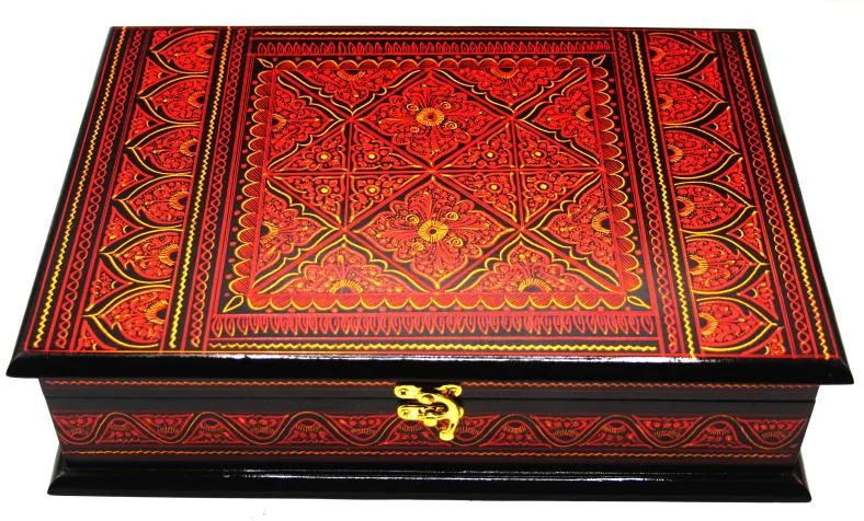 Naqashi  Wooden (without Rahail ) Box 9x13 inches