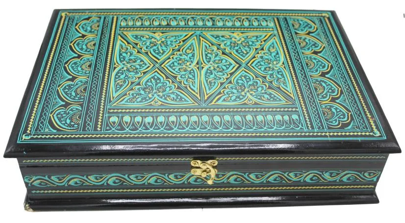 Naqashi  Wooden (without Rahail ) Box 9x13 inches