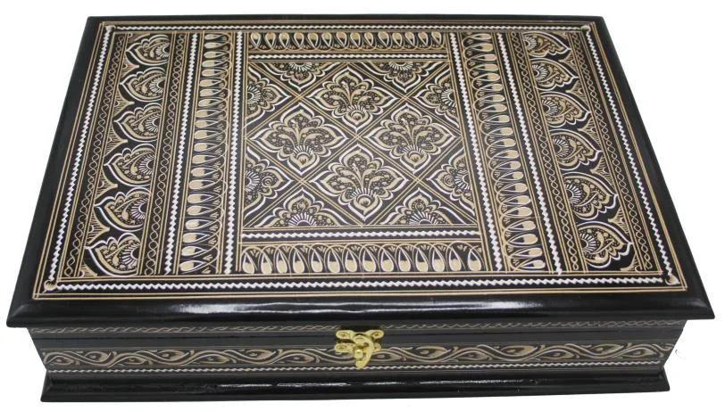 Naqashi  Wooden (without Rahail ) Box 9x13 inches