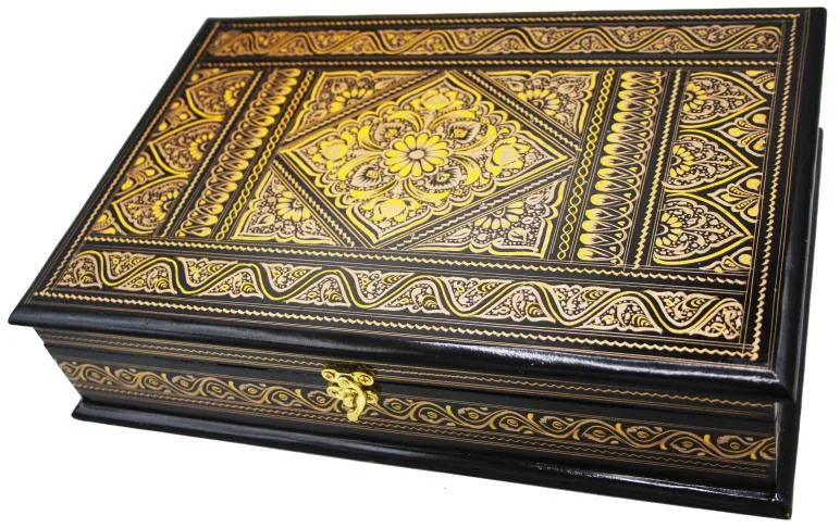 Naqashi  Wooden (without Rahail ) Box 9x13 inches