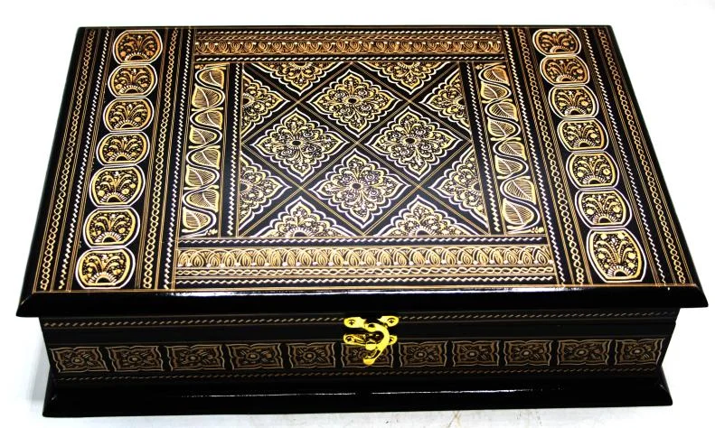 Naqashi  Wooden (without Rahail ) Box 9x13 inches