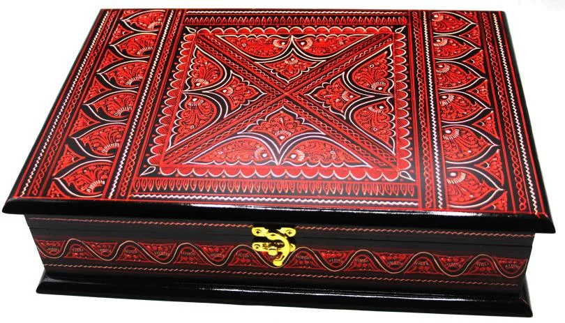 Naqashi  Wooden (without Rahail ) Box 9x13 inches