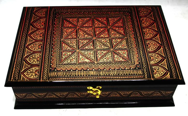 Naqashi  Wooden (without Rahail ) Box 9x13 inches