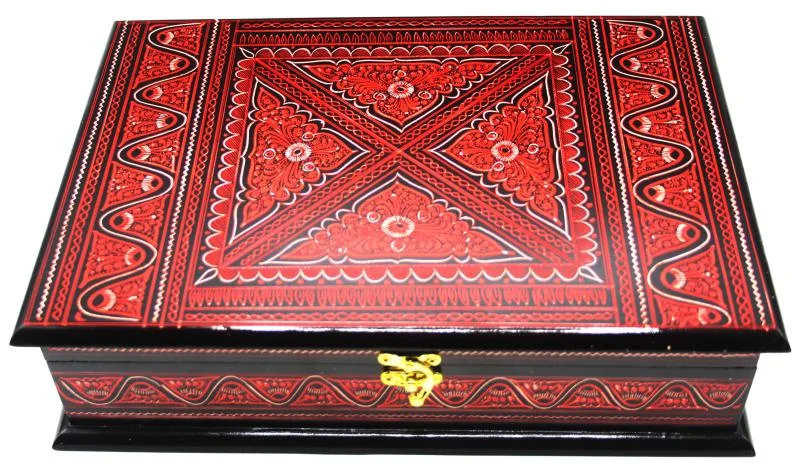 Naqashi  Wooden (without Rahail ) Box 9x13 inches