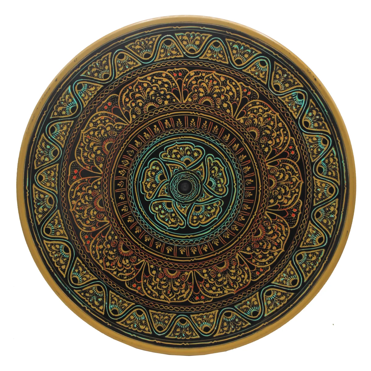 Wooden Plate Naqashi 12 inches