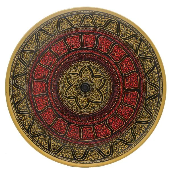 Wooden Plate Naqashi 12 inches