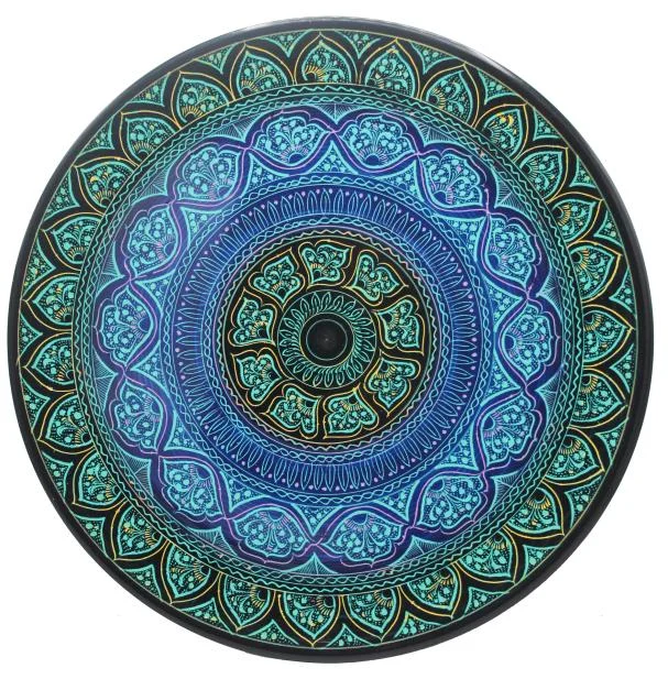 Wooden Plate Naqashi 12 inches