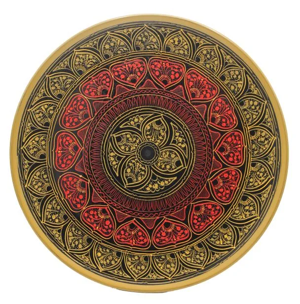 Wooden Plate Naqashi 10 inches