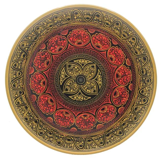 Wooden Plate Naqashi 10 inches