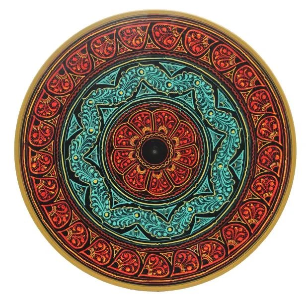 Wooden Plate Naqashi 10 inches