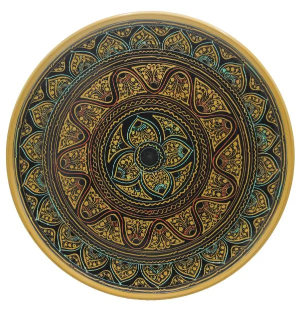 Wooden Plate Naqashi 10 inches