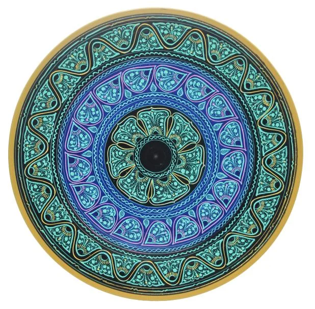Wooden Plate Naqashi 10 inches