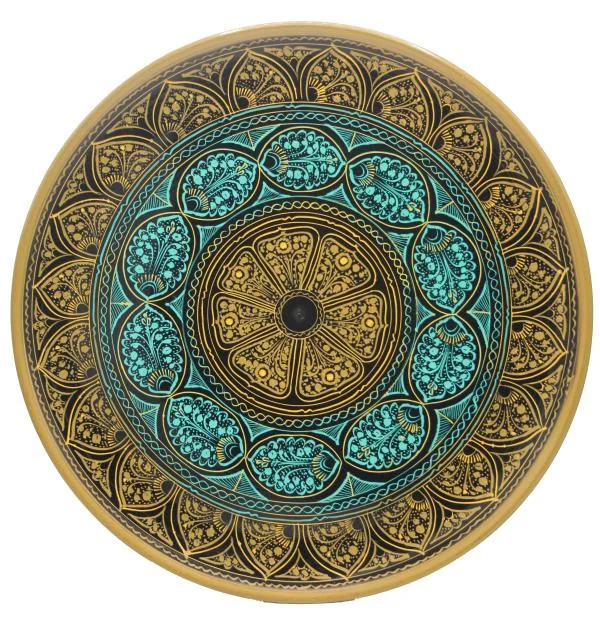 Wooden Plate Naqashi 10 inches